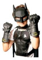 Fantasia Do Batman Infantil Conjunto Completo Capa Peitoral - Kids Play Mania