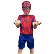 Fantasia Do Homem Aranha Com Máscara Sem Enchimento Fantasia Do Homem Aranha Com Máscara Sem Enchimento