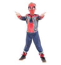 Fantasia do Homem Aranha Infantil de Luxo Com Mascara Guerra Infinita Fantasia do Homem Aranha Infantil de Luxo Com Mascara Guerra Infinita