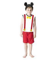 Fantasia do Mickey Infantil Curta Com Orelhinhas