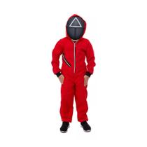 Fantasia do Round 6 Infantil Unisex Cosplay com Mascara