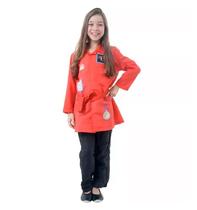 Fantasia DPA Detetives do Prédio Azul Infantil Capa Vermelha Mila