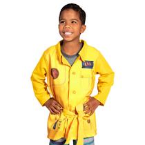 Fantasia DPA Max Jaleco Amarelo Infantil