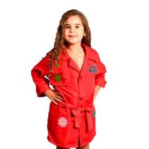 Fantasia DPA Vermelha de Luxo Infantil Capa Maria Flor Fantasia DPA Vermelha de Luxo Infantil Capa Maria Flor