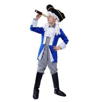 Fantasia Dress Up America Colonial Patriot com chapéu e peruca