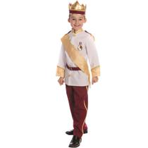 Fantasia Dress Up America Prince Charming para meninos com coroa