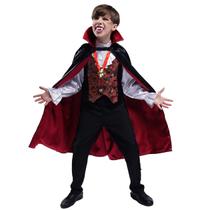Fantasia DSplay Boy Scary Vampire Halloween 4-6 anos de poliéster
