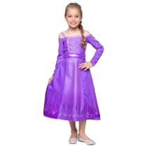 Fantasia Elsa Frozen 2 Vestido Infantil Roupa Oficial Disney Vestido Festa Princesa Elsa Frozen II