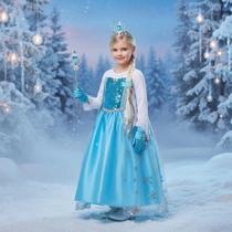 Fantasia Elza Vestido Frozen Infantil Luxo Disney Com Capa e Acessórios - Fantasy Fantasia Elza Vestido Frozen Infantil Luxo Disney Com Capa e Acessórios - Fantasy
