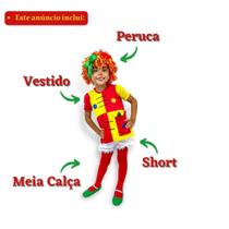 Fantasia Emília Infantil C/ Meia Calça E Peruca - JUJU MAGAZINE FANTASIAS