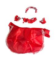 Fantasia Empregada Doméstica Faxineira 4 Peças Carnaval