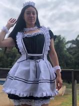 Fantasia empregada super luxo Cosplay Lolita volumosa Fantasia empregada super luxo Cosplay Lolita volumosa