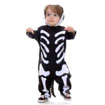 Fantasia Esqueleto Dinossauro Kigurumi Bebê com Capuz - Halloween Fantasia Esqueleto Dinossauro Kigurumi Bebê com Capuz - Halloween