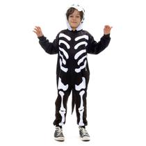 Fantasia Esqueleto Dinossauro Kigurumi Infantil com Capuz - Halloween Fantasia Esqueleto Dinossauro Kigurumi Infantil com Capuz - Halloween