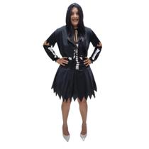 Fantasia Esqueleto Halloween Adulto Feminino Fantasia Esqueleto Halloween Adulto Feminino