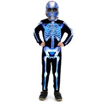 Fantasia Esqueleto Rao X Infantil Roupa de Halloween Sulamericana 923556