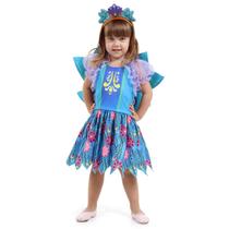 Fantasia Fada Azul Infantil com Asa e Tiara Fantasia Fada Azul Infantil com Asa e Tiara
