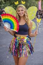 Fantasia Fada Borboleta Colorida Carnaval Adulto