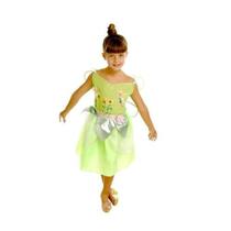Fantasia Fada Sininho Infantil Luxo Completa Com Asas M Fantasia Fada Sininho Infantil Luxo Completa Com Asas M