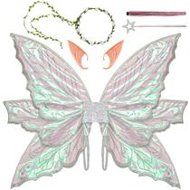 Fantasia Fairy Wings VersaCharm para adultos e mulheres brancas com acesso.