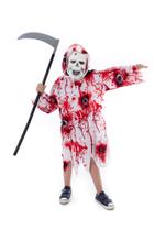 Fantasia Fantasma C/ Foice Halloween Infantil Terror
