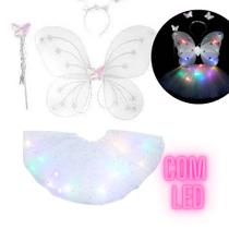 Fantasia Feminina Adulta Infantil Com Led Asas Varinha 40 Cm Fantasia Feminina Adulta Infantil Com Led Asas Varinha 40 Cm
