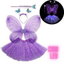 Fantasia Feminina Adulta Infantil Com Led Asas Varinha 40 Cm Fantasia Feminina Adulta Infantil Com Led Asas Varinha 40 Cm