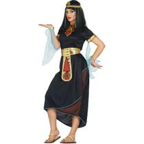 Fantasia Feminina de Carnaval Adulta Vestido Cleopatra Preto de Luxo Exclusivo pra Carnaval e Festas