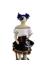 Fantasia Feminina Infantil Pirata