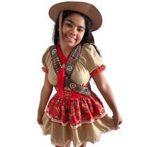 Fantasia Festa Junina Infantil Cangaceira Maria Bonita Fantasia Festa Junina Infantil Cangaceira Maria Bonita