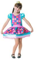 Fantasia Festa Junina Vestido Menina Avental Infantil De 2 À 8 Anos