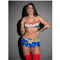 Fantasia Fetiche Mulher Maravilha Pimenta Sexy