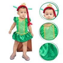 Fantasia Fiona Princesa bebê Mesversário Princesa