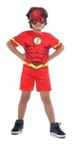 Fantasia Flash Infantil Curta Pop Nova Liga Da Justiça FheshBR Fantasia Flash Infantil Curta Pop Nova Liga Da Justiça FheshBR