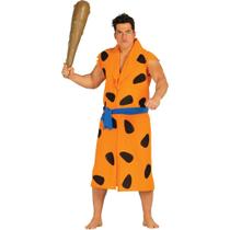 Fantasia Flintstone Adulto Masculina Luxo de Carnaval GG 50 - 52