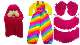 Fantasia Fofona Completo,máscara Fechada,trenzinho Da Alegria Fantasia Fofona Completo,máscara Fechada,trenzinho Da Alegria