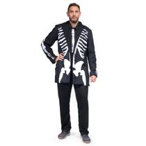 Fantasia Fraque De Caveira Adulto Para Halloween Abrakadabra Fantasia Fraque De Caveira Adulto Para Halloween Abrakadabra
