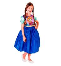 Fantasia Frozen Infantil Princesa Anna Disney