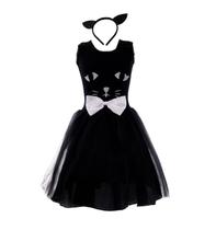 Fantasia Gatinha Infantil de Luxo Vestido Orelhinha e Rabinho Fantasia Gatinha Infantil de Luxo Vestido Orelhinha e Rabinho