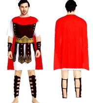 Fantasia Gladiador Roupa Traje De Guerreiro Grego Romano