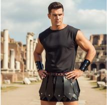 Fantasia Gladiador Soldado Romano Saia E Braceletes Teatro Saia E Braceletes Fantasia Gladiador Soldado Romano Saia E Braceletes Teatro Saia E Braceletes