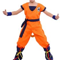 Fantasia Goku Infantil Dragon Bal Luxo - Varinha Magica Fantasias