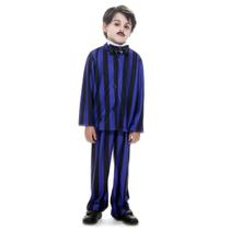 Fantasia Gomez Addams Infantil Masculina Cosplay Halloween