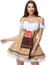 Fantasia GRAJTCIN Oktoberfest Velvet Dirndl Dirndl Khaki S Fantasia GRAJTCIN Oktoberfest Velvet Dirndl Dirndl Khaki S