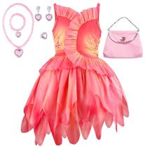 Fantasia GRIVOS Pink Witch para meninas de Halloween de 4 a 12 anos