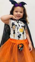 Fantasia Halloween Adulta Infantil Morceguinha Saia + Tiara Fantasia Halloween Adulta Infantil Morceguinha Saia + Tiara