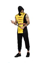 Fantasia Halloween Adulto Ninja Masculino Mortal Kombat Luxo - Fantasias Super