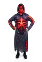 Fantasia Halloween Adulto Tunica Caveira Assustadora Tam P