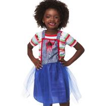 Fantasia Halloween Boneca do Mal Assassina Menina Zumbi Inf. Fantasia Halloween Boneca do Mal Assassina Menina Zumbi Inf.