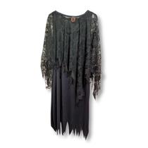 Fantasia Halloween Bruxa Joi Joi Adulto com Xale Plus Size